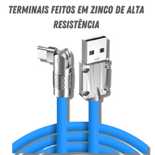 Carregar imagem no visualizador da galeria, Cabo Carregador Indestrutível com Saída Móvel com Giro de 180º