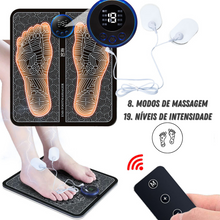 Carregar imagem no visualizador da galeria, Tapete Portátil Para Massagem nos Pés com Estimulação Muscular Por Meio de Eletricidade