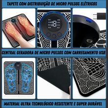 Carregar imagem no visualizador da galeria, Tapete Portátil Para Massagem nos Pés com Estimulação Muscular Por Meio de Eletricidade