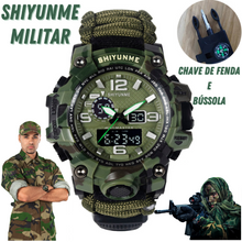 Carregar imagem no visualizador da galeria, Relógio Militar Esportivo Masculino com Mostrador Digital e Analógico