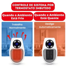 Carregar imagem no visualizador da galeria, Mini aquecedor de Ambiente Portátil com Controle Remoto
