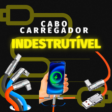 Carregar imagem no visualizador da galeria, Cabo Carregador Indestrutível com Saída Móvel com Giro de 180º
