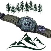 Carregar imagem no visualizador da galeria, Relógio Militar Esportivo Masculino com Mostrador Digital e Analógico
