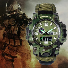 Carregar imagem no visualizador da galeria, Relógio Militar Esportivo Masculino com Mostrador Digital e Analógico
